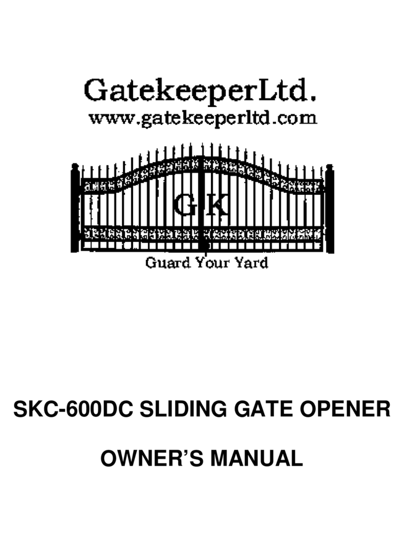 Gatekeeper SKC-600DC User manual