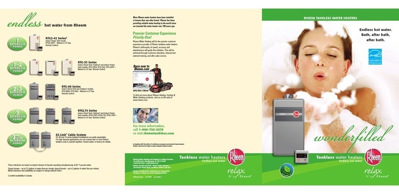 Rheem RTG-66DVN User manual