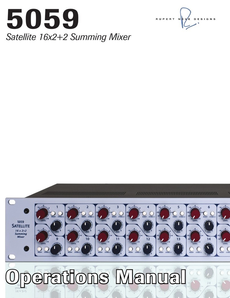Rupert Neve Designs 5059 Operation manual