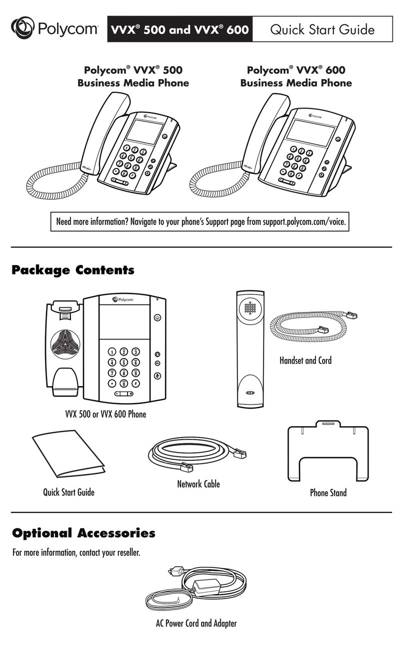 Polycom VVX 600 series quick start guide