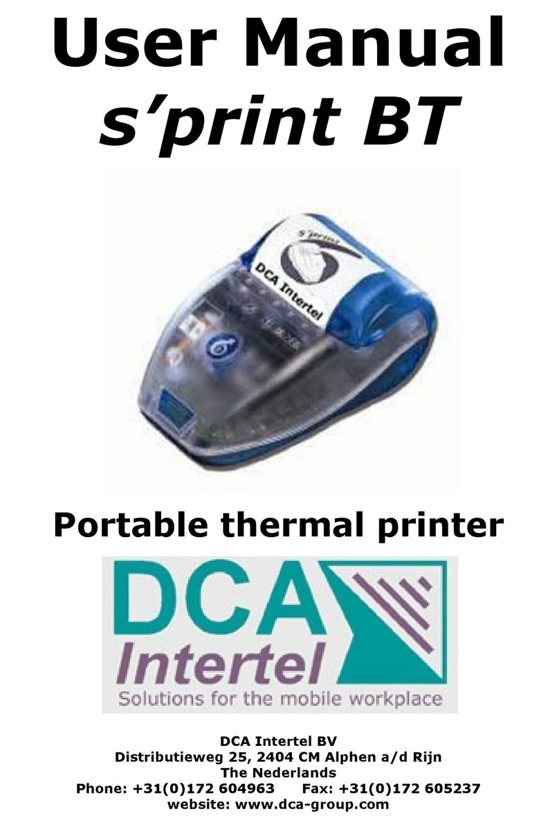 DCA Intertel s'print BT User manual