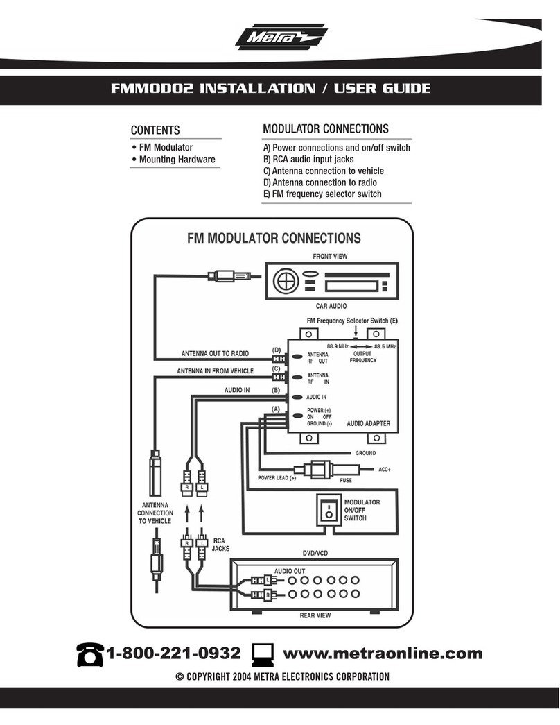 Metra Electronics FMMOD02 Installation & user guide