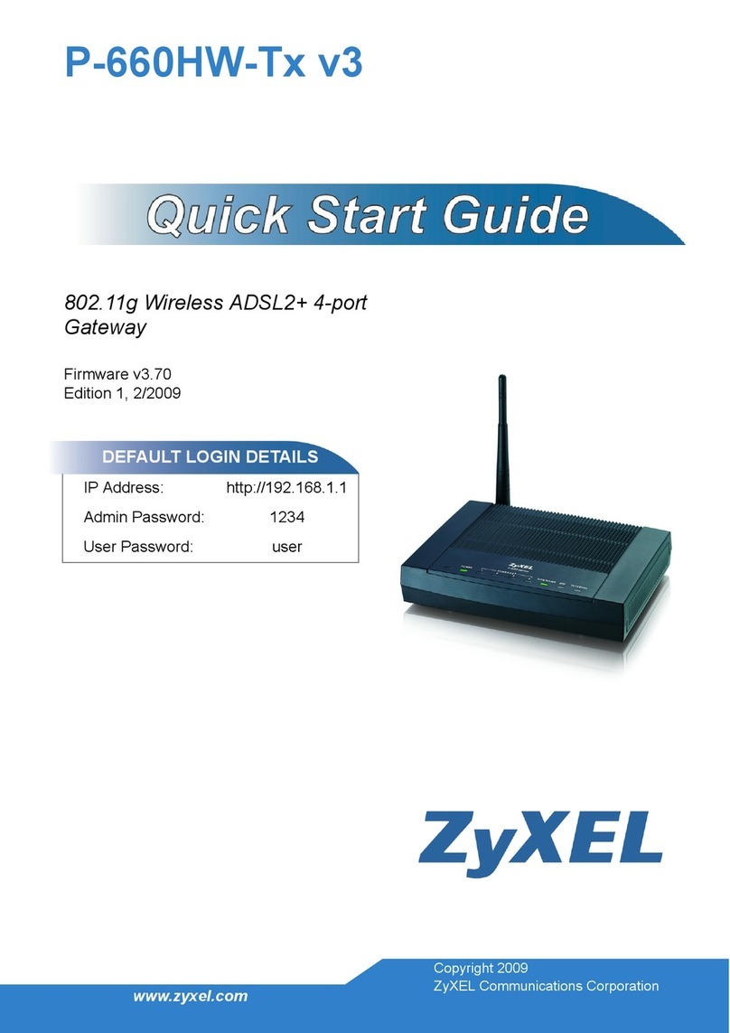 ZyXEL Communications P660HW-T1V3 User manual