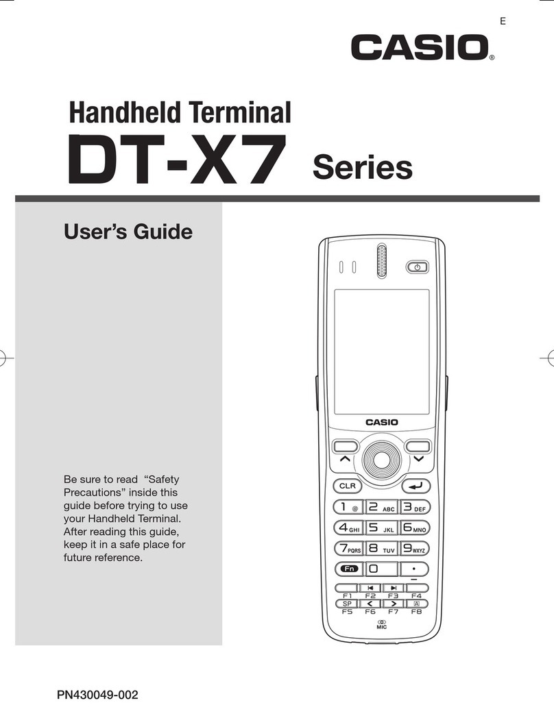 Casio DT-X7 Series User manual
