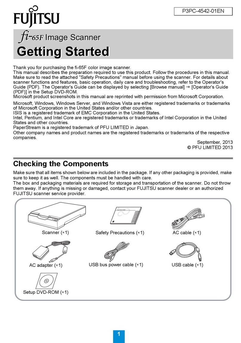 Fujitsu fi-65F User manual Fujitsu fi-65F User manual