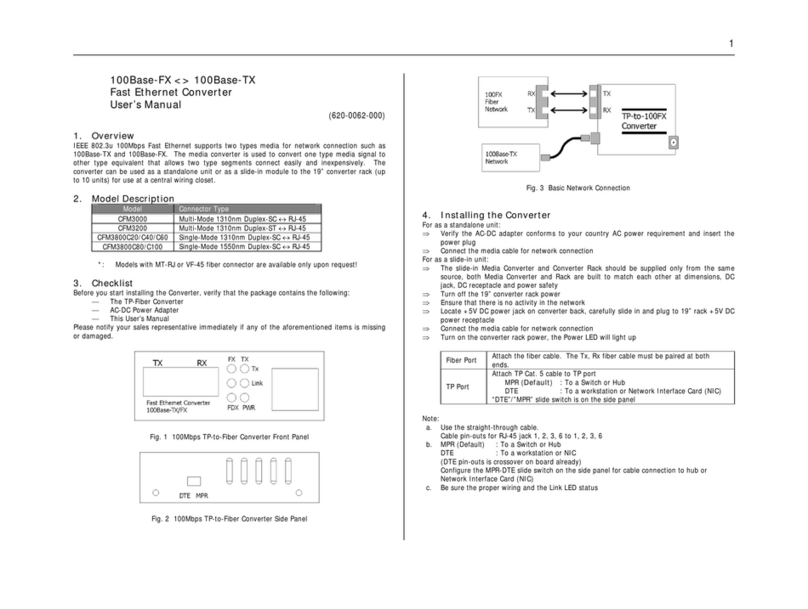 Danpex Fast Ethernet Converter user manual Danpex Fast Ethernet Converter user manual