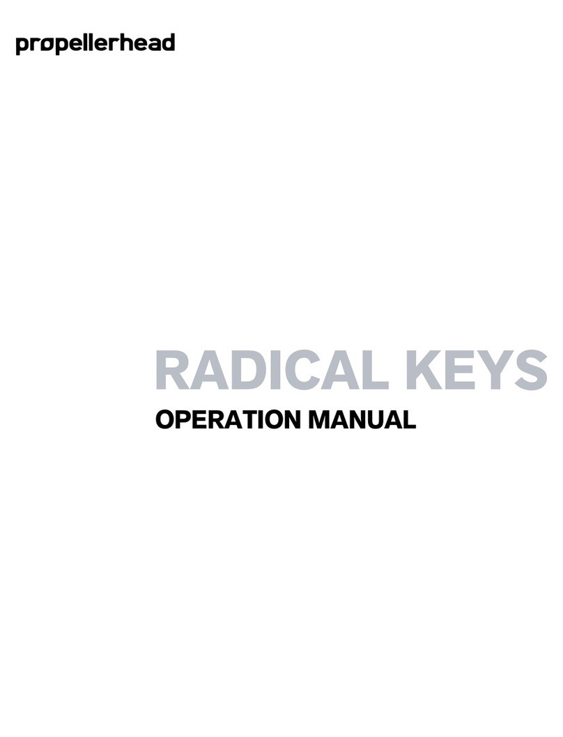 Propellerhead Radical Keys Operation manual