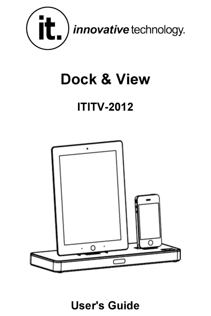 Innovative Technology Dock & View ITITV-2012 user guide