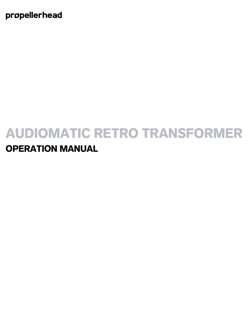 Propellerhead AUDIOMATIC Operation manual