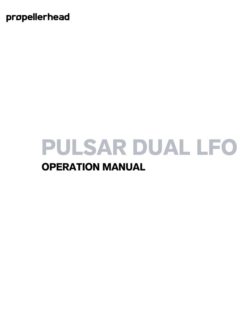 Propellerhead PULSAR Operation manual