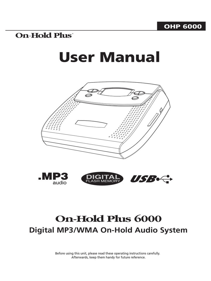 On-Hold Plus OHP-6000 User manual