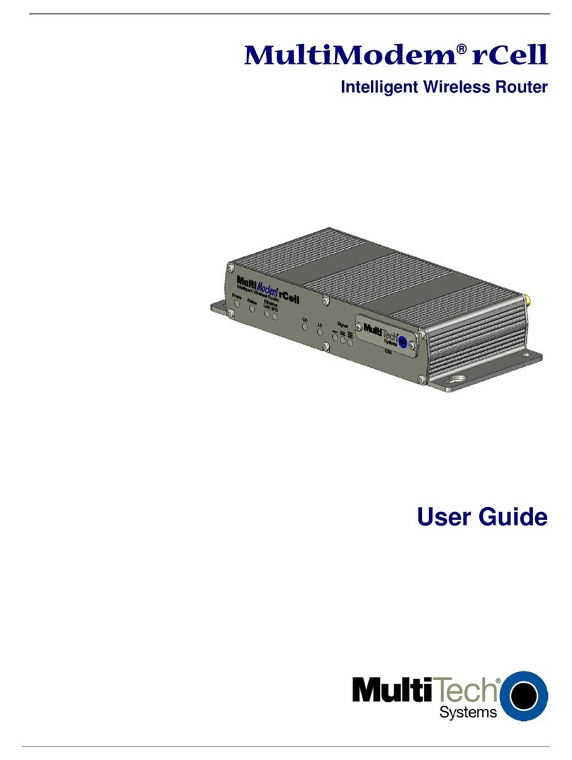 Multitech MultiModem rCell User manual Multitech MultiModem rCell User manual