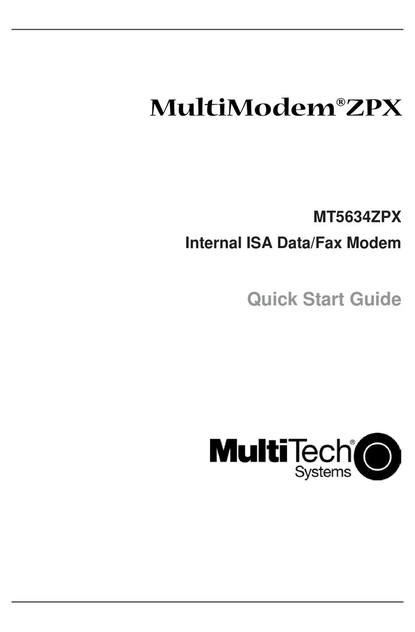 Multitech MultiModem MT5634ZPX User manual