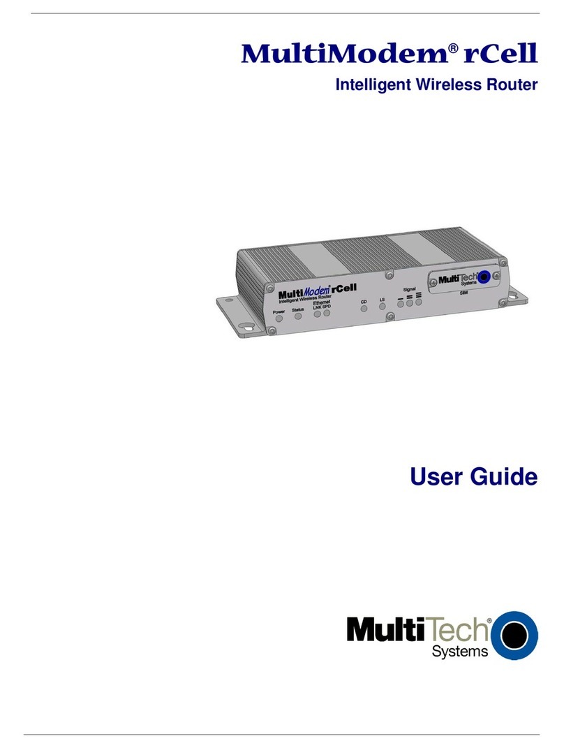 Multitech MultiModem rCell User manual Multitech MultiModem rCell User manual