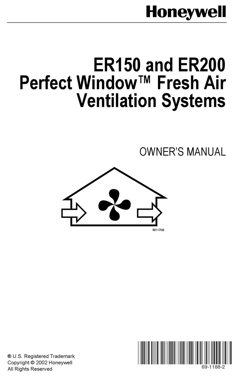 Honeywell PERFECT WINDOW ER150 User manual