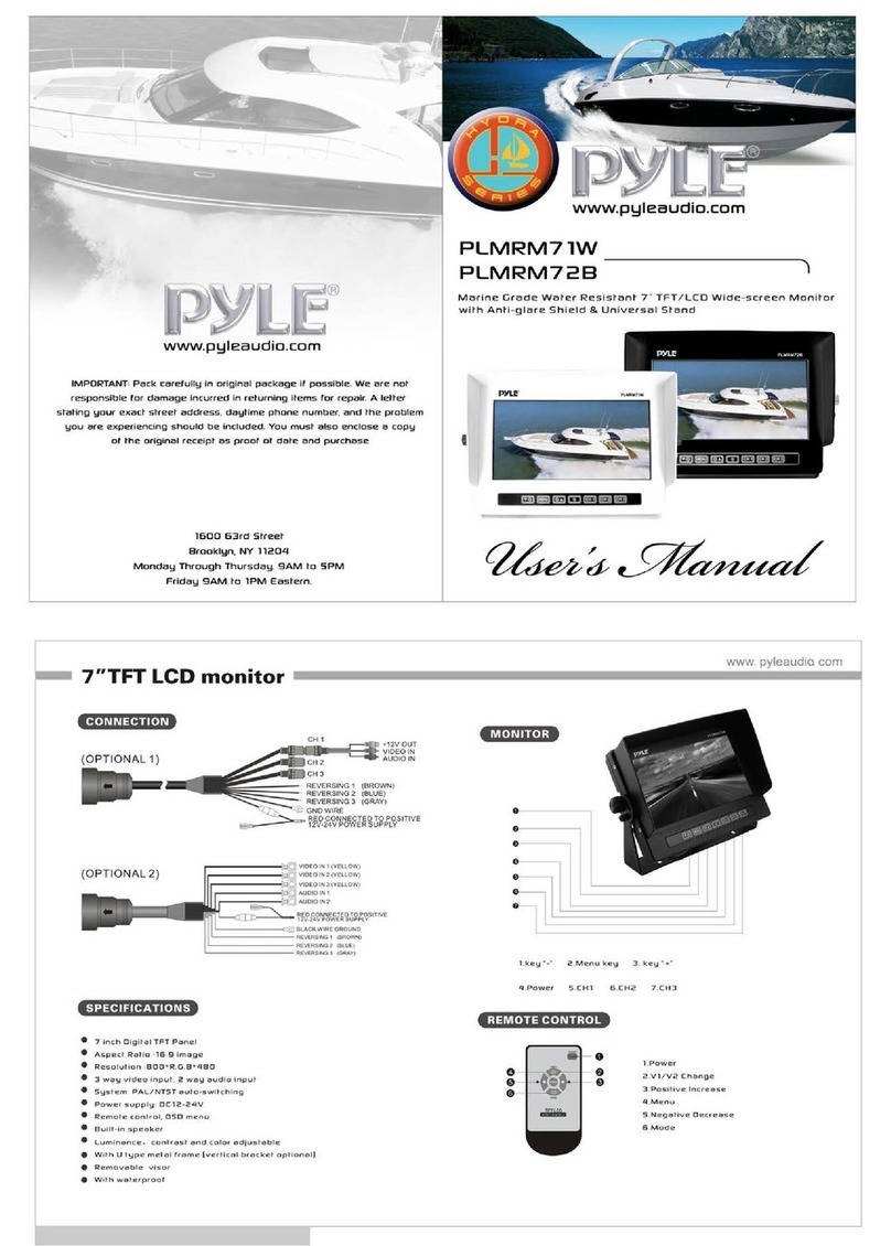 Pyle PLMRM71W User manual
