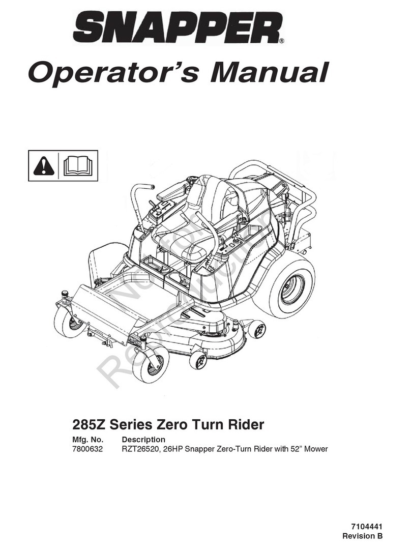 Snapper 200Z User manual