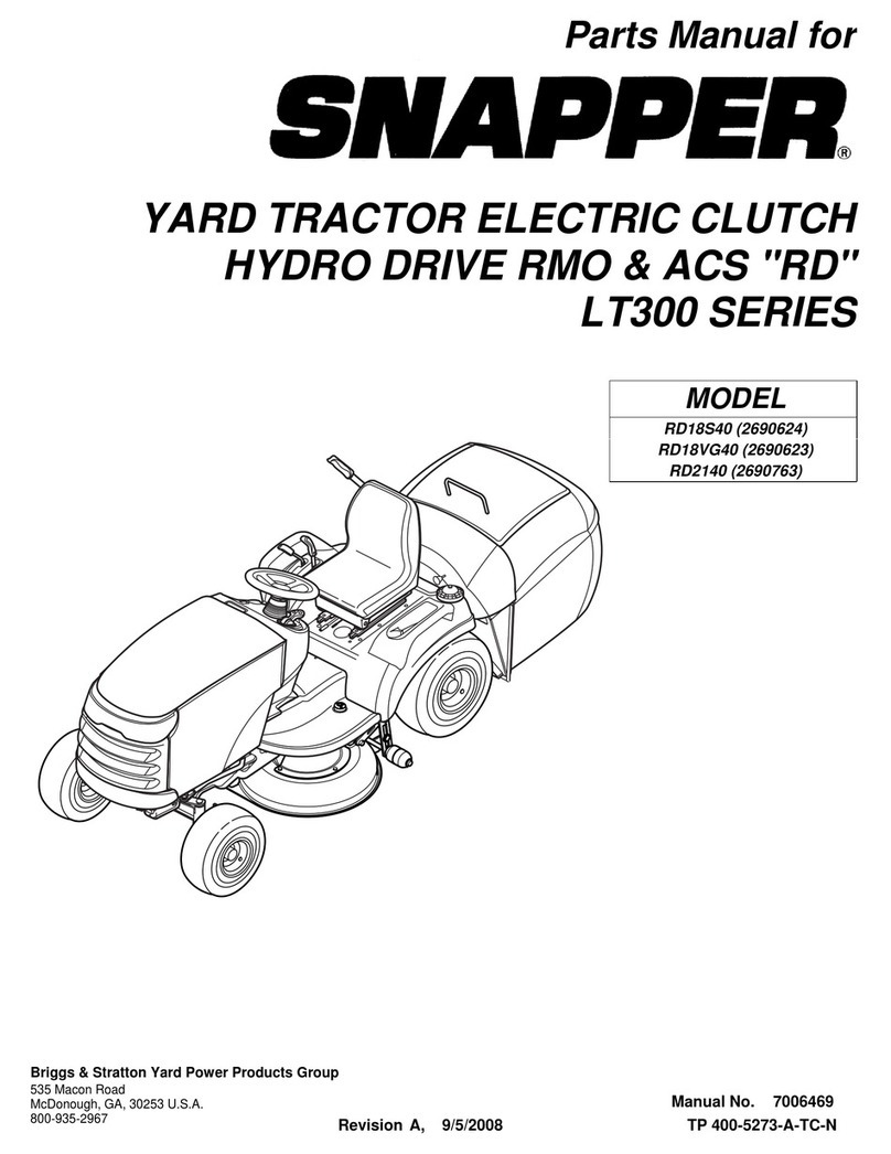 Snapper LT300 Series User manual