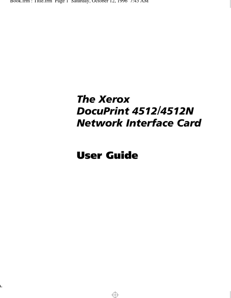 Xerox DocuPrint 4512 User manual