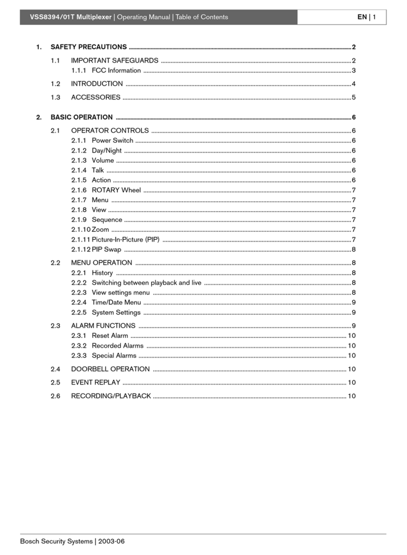 Bosch VSS8394/01T User manual