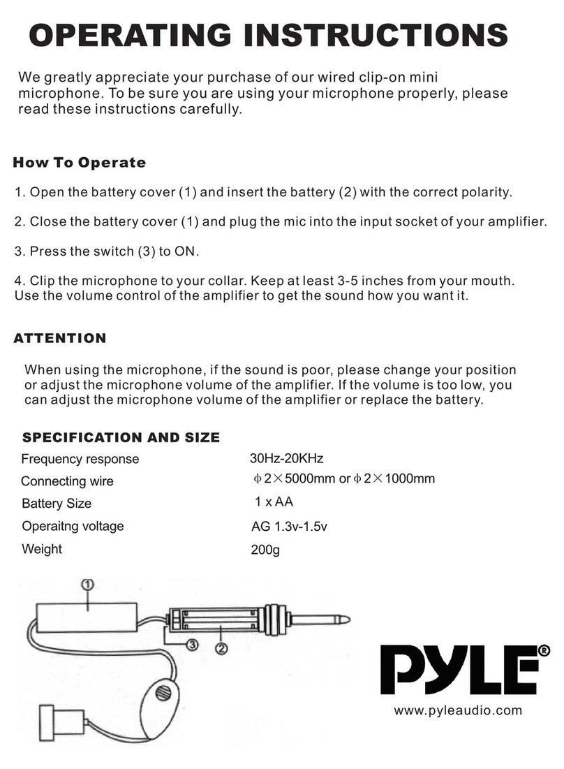 Pyle PCMLVC33 User manual