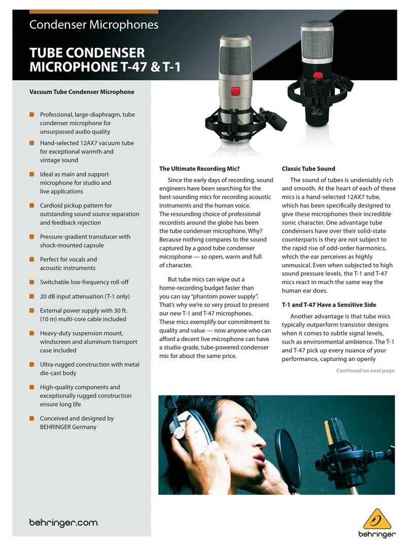 Behringer T-47 Installation guide