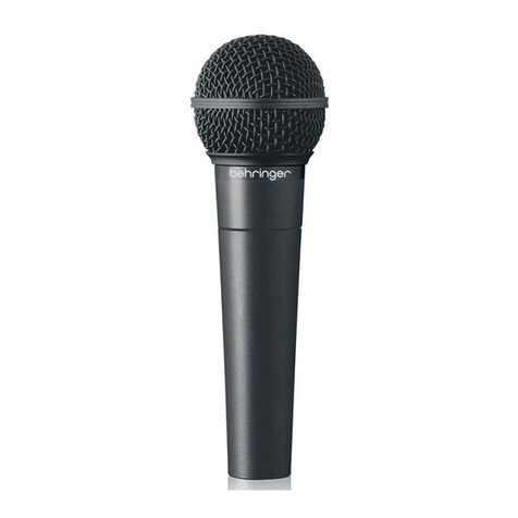 Behringer ULTRAVOICE XM8500 User manual