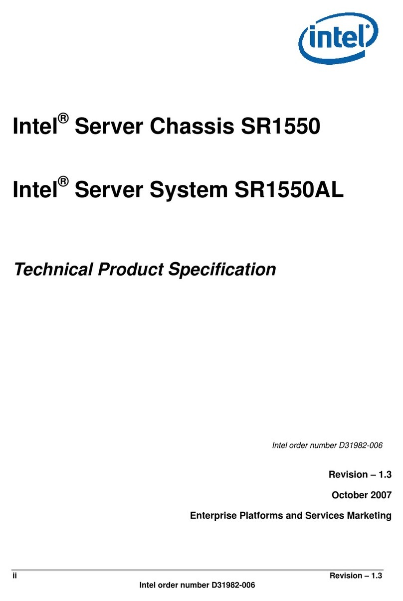 Intel SR1500 - AXXMINIDIMM DDR-2 RAID Controller Cache... User manual