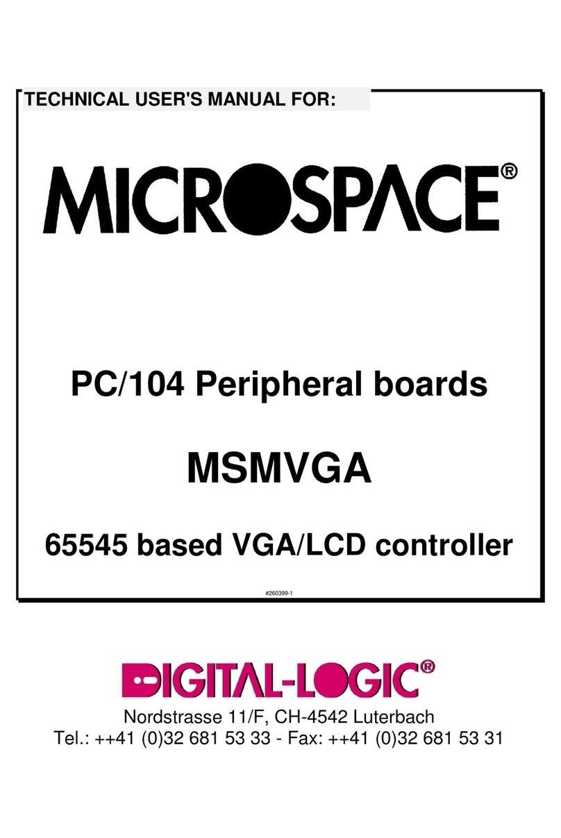 Microspace MSMVGA Technical  user's manual