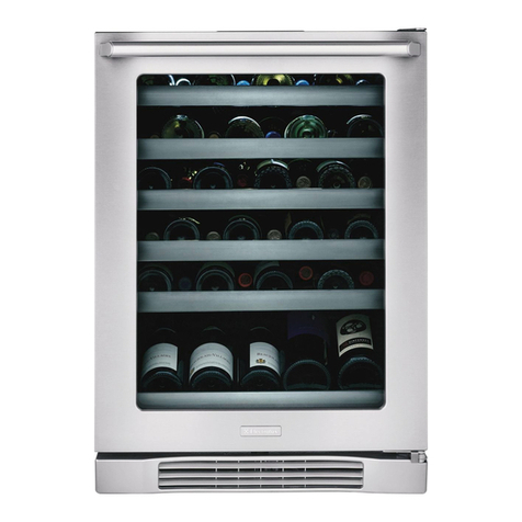 Electrolux Wine Cooler / Beverage Center Use & care guide