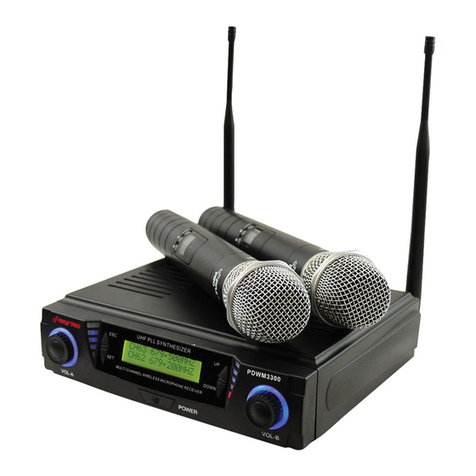 Pyle PDWM3300 Operation manual