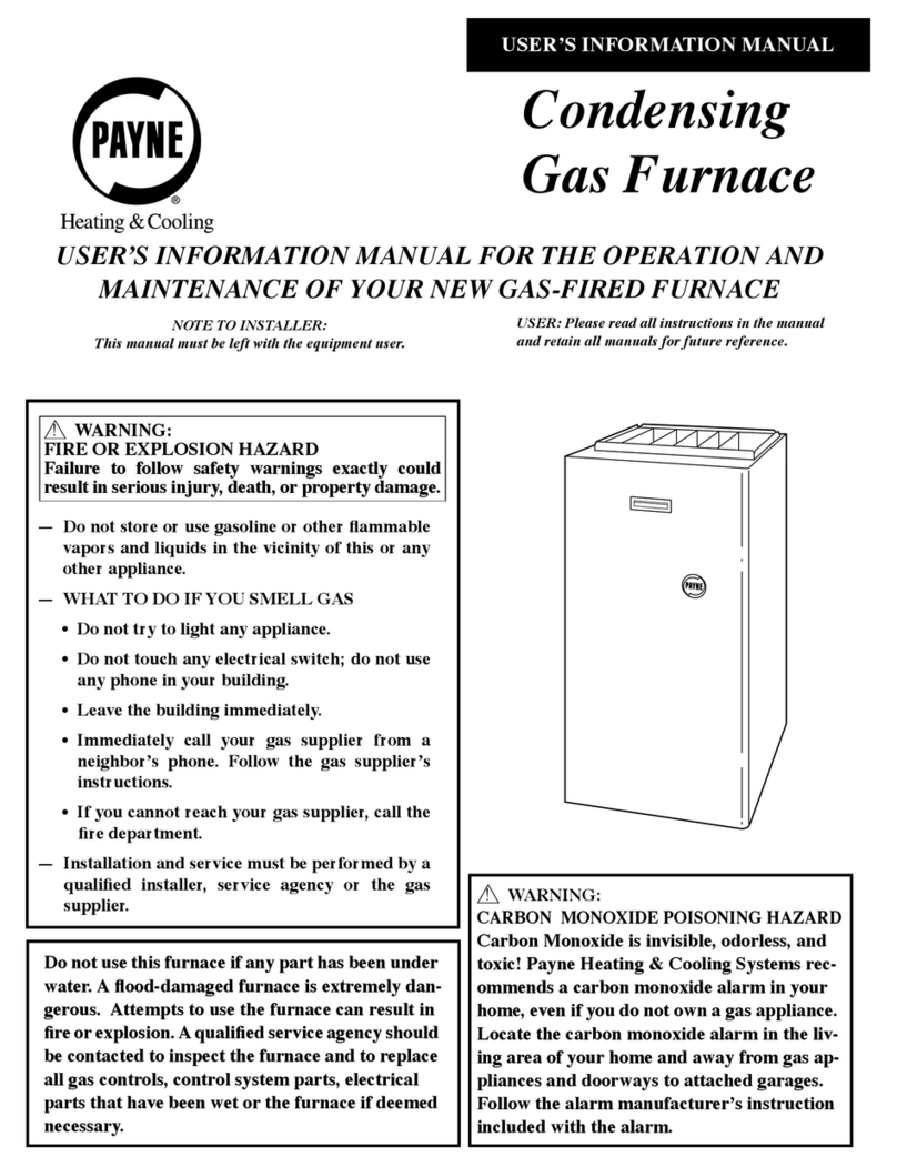 Payne OG-PG9M-07 User's information manual