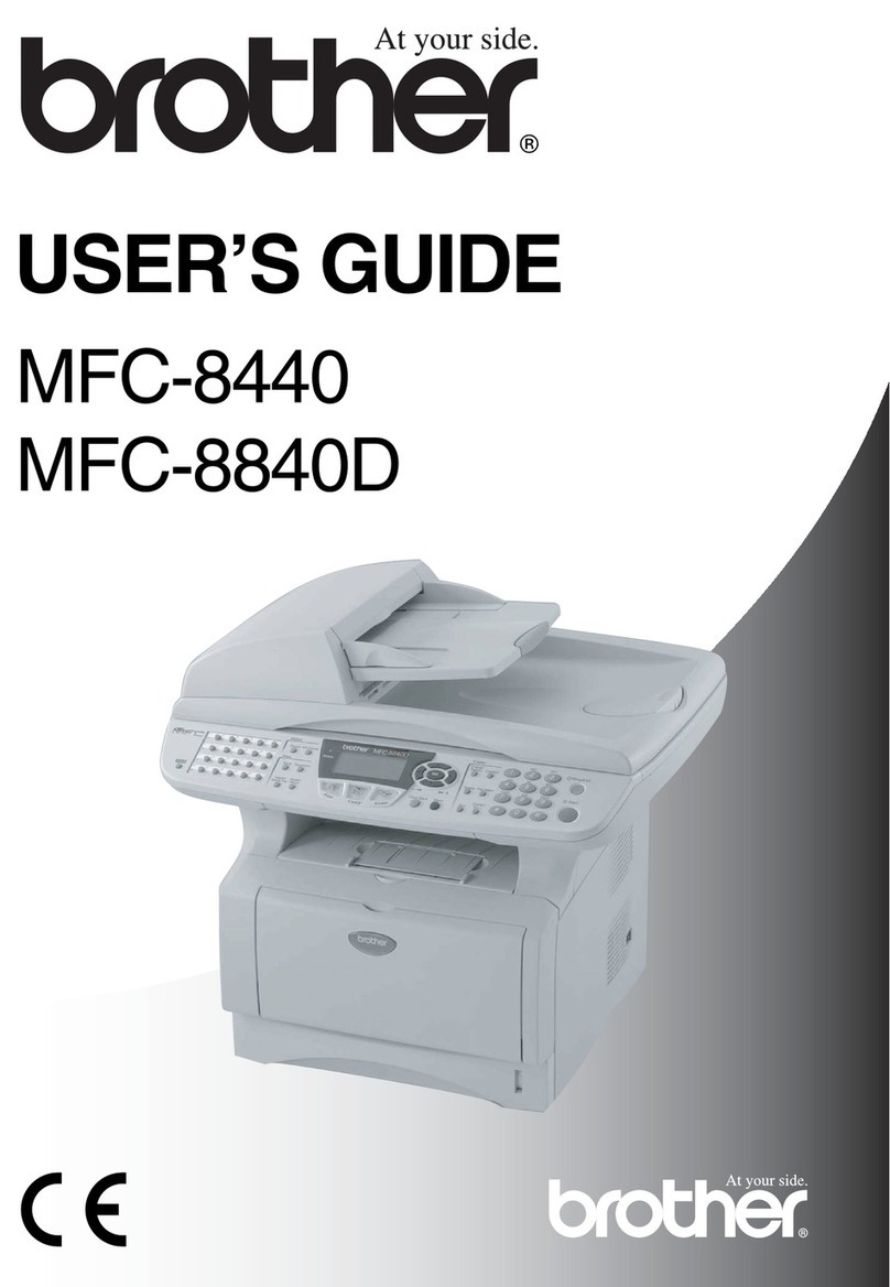 Brother MFC-8440 User manual Brother MFC-8440 User manual