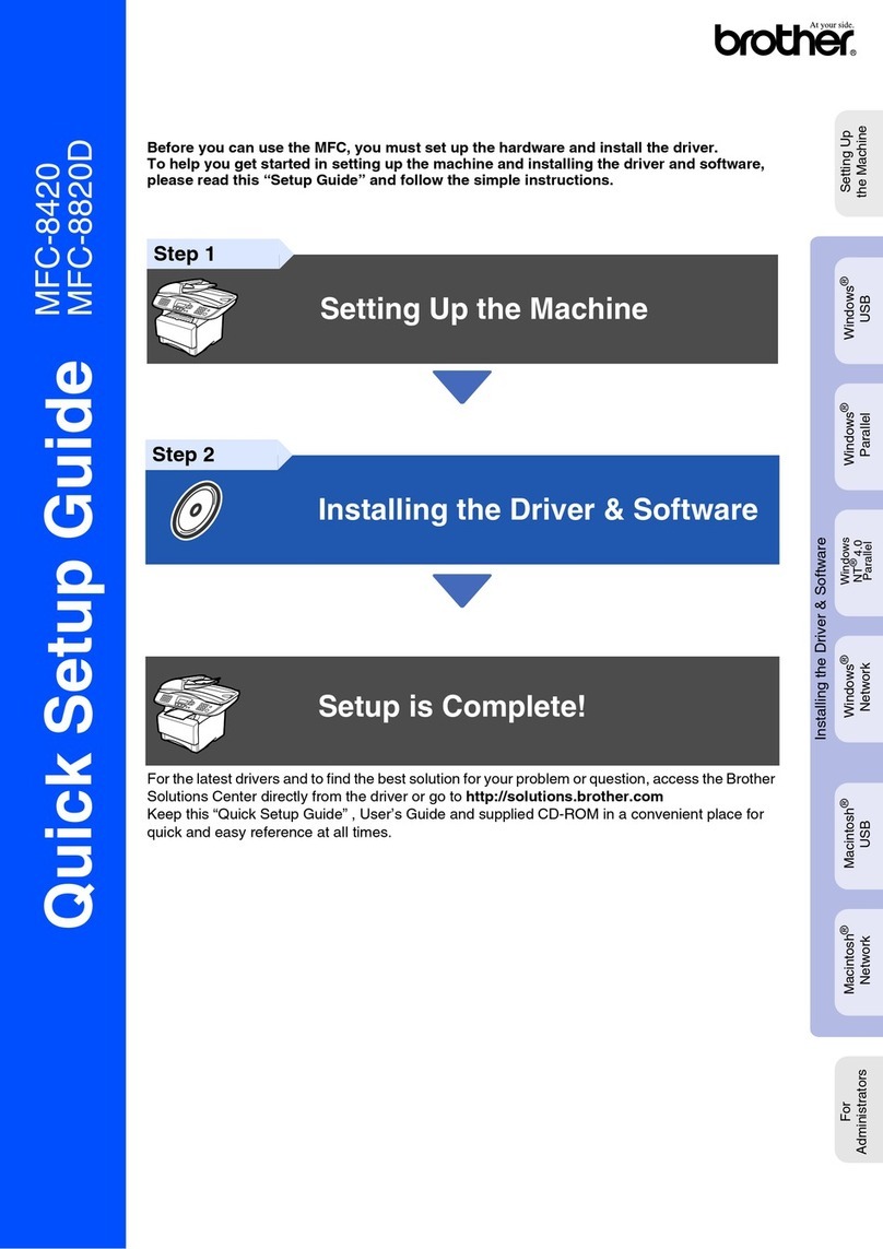 Brother MFC-8420 User manual Brother MFC-8420 User manual
