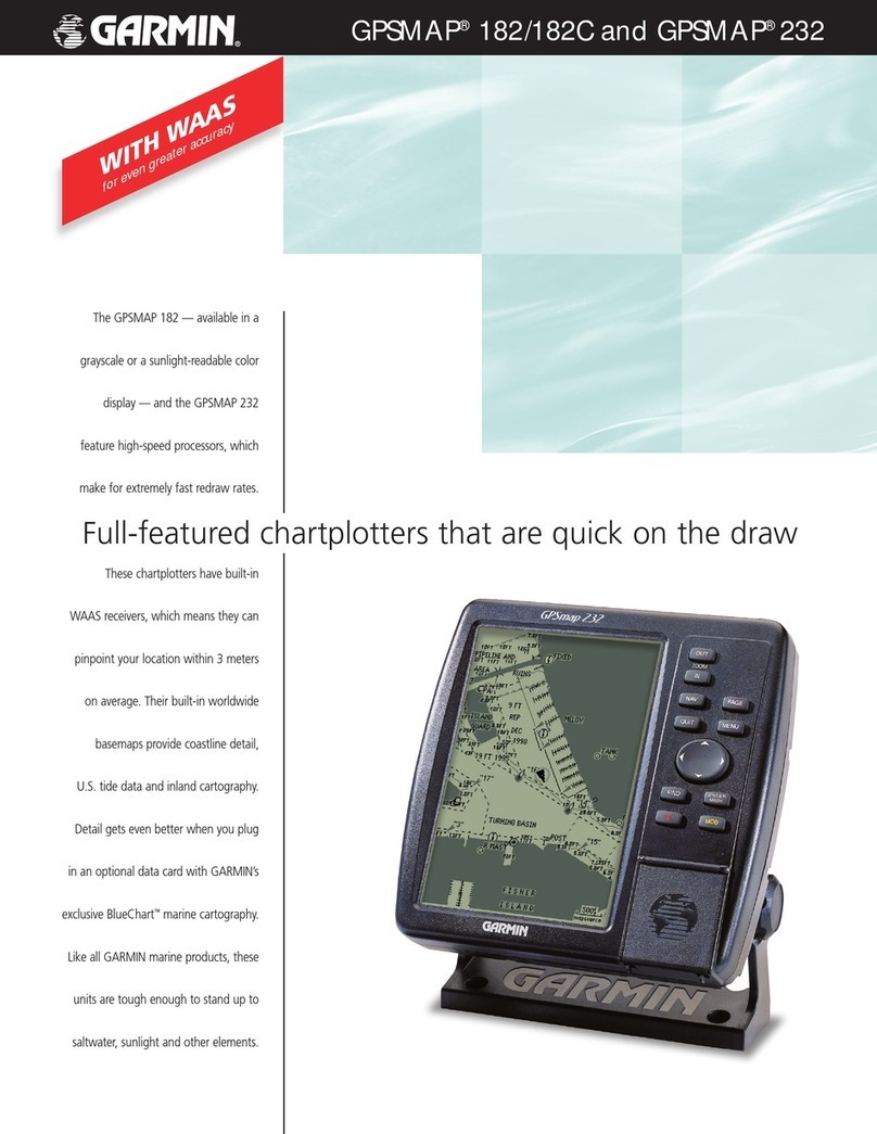 Garmin GPSMAP 182 Specifications