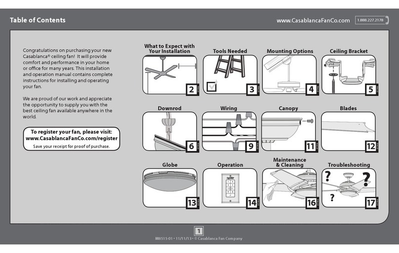 Casablanca M8515-01 User manual