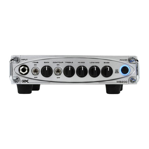 Gallien-Krueger MB200 owner's manual