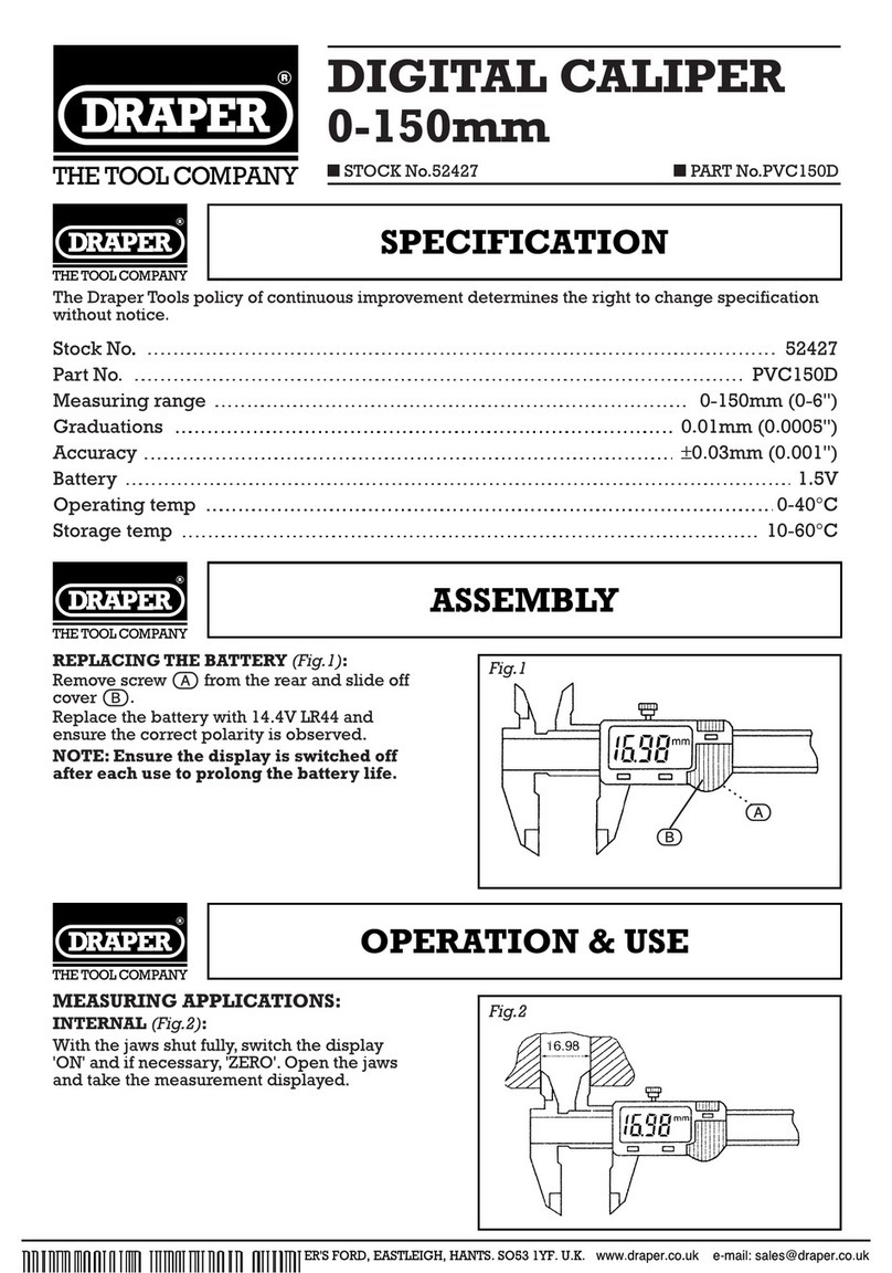Draper PVC150D Specifications
