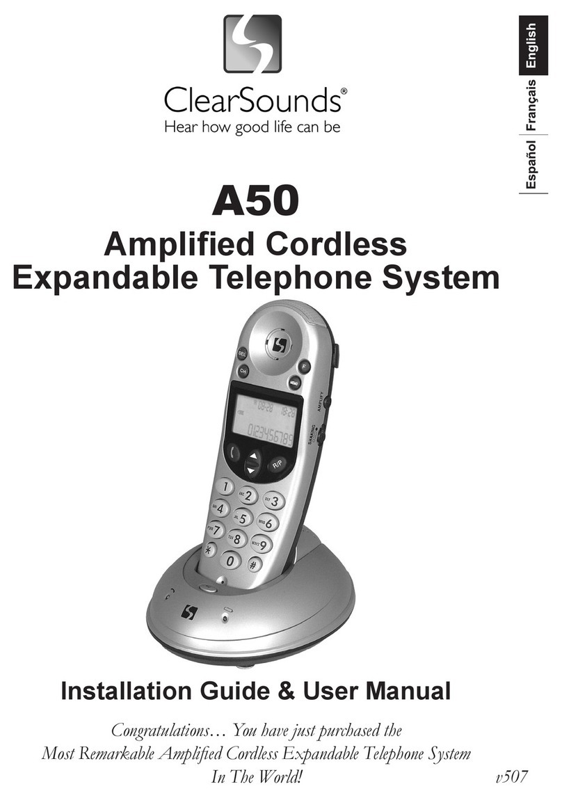 ClearSounds A50 Installation guide & user manual