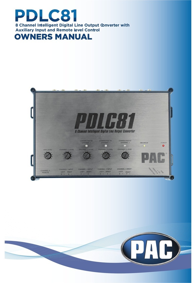 PAC PDLC81 owner's manual