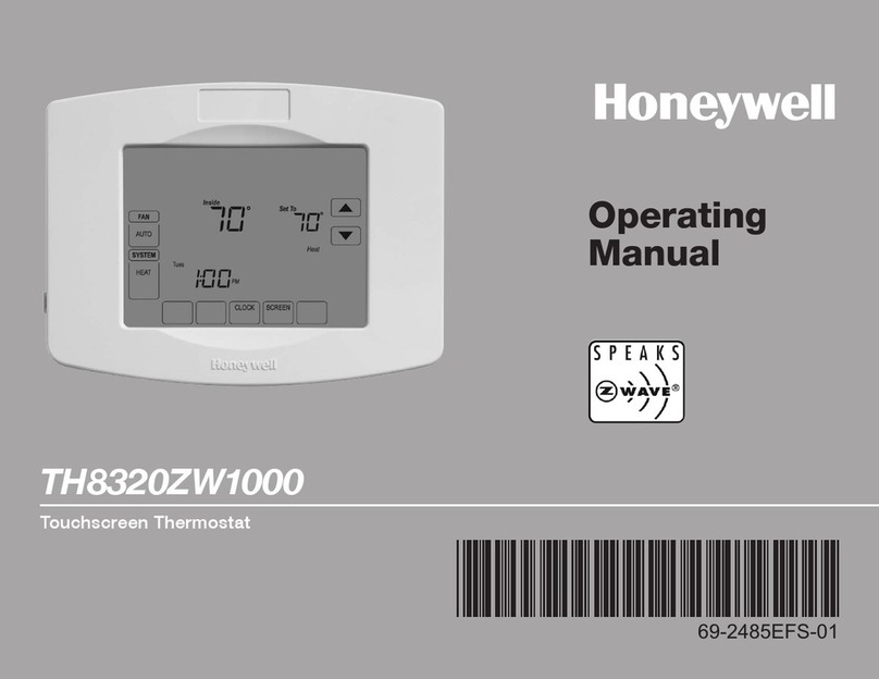 Honeywell TH8320ZW1000 User manual Honeywell TH8320ZW1000 User manual
