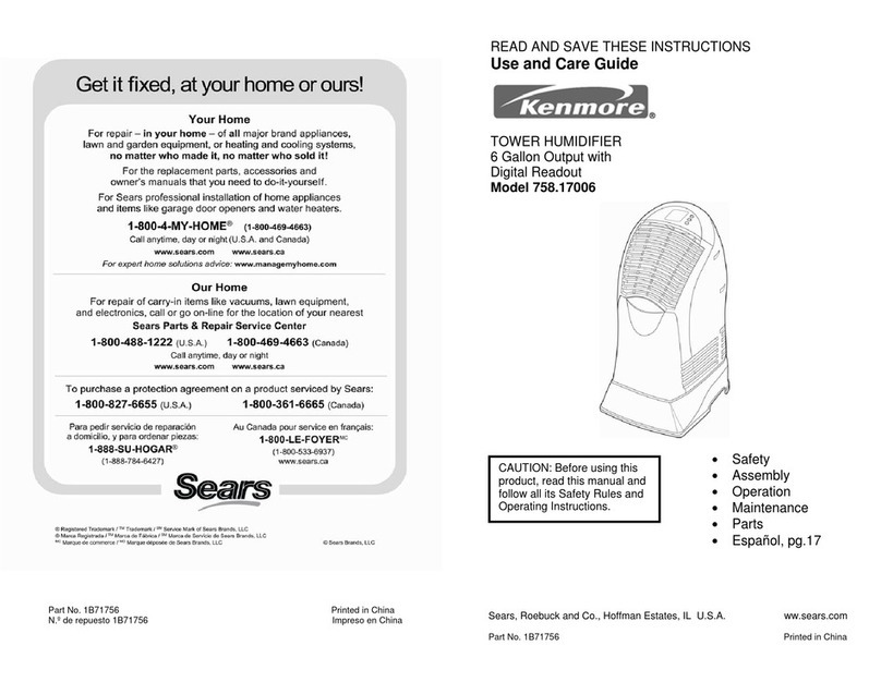 Kenmore 758.17006 Use and care guide