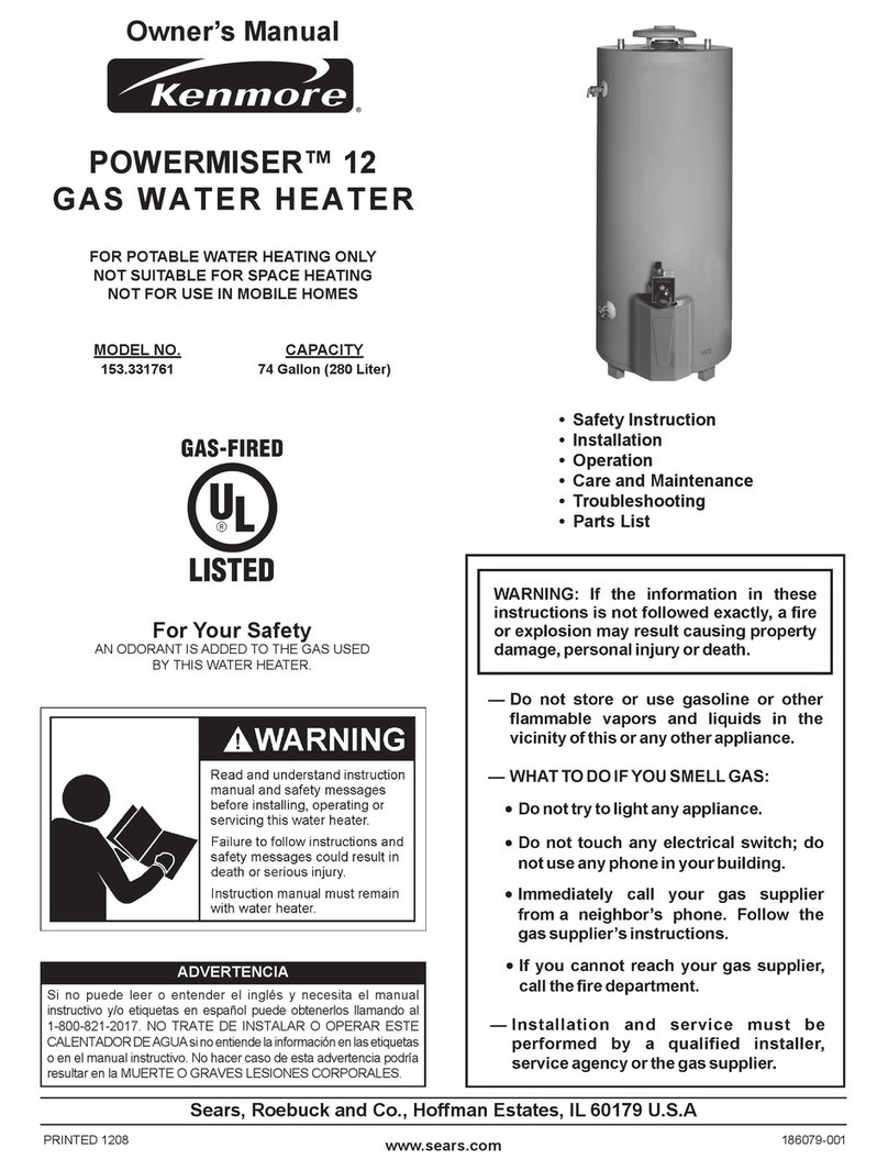 Kenmore POWERMISE 12 owner's manual