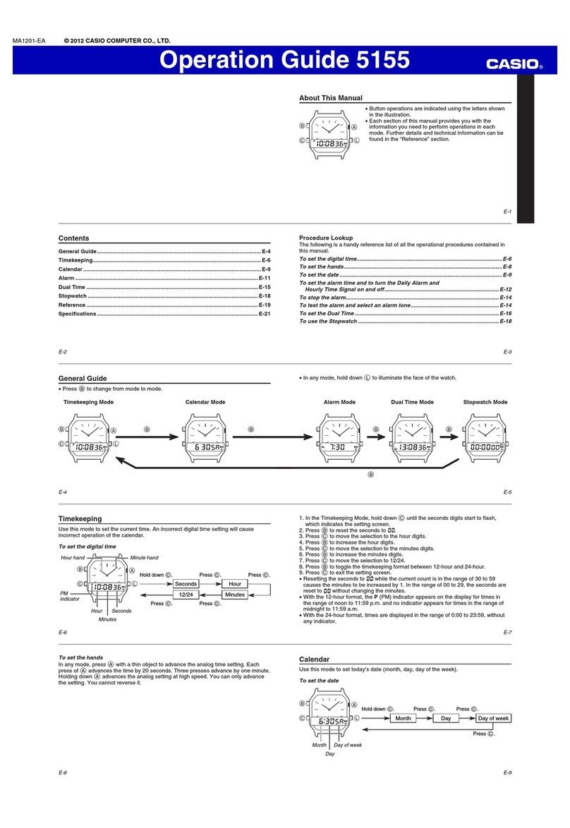 Casio 5155 User manual