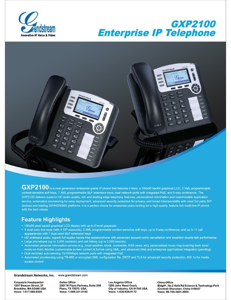 Grandstream Networks GXP2100 User manual