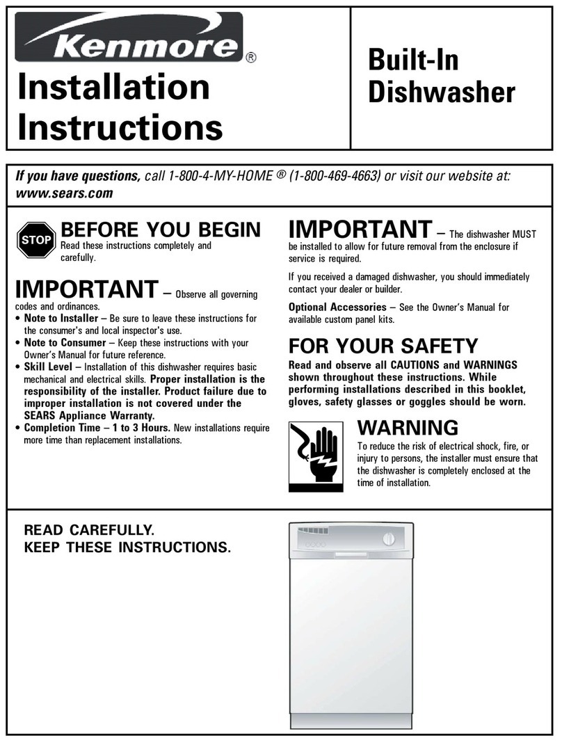 Kenmore 66515751791 installation instructions