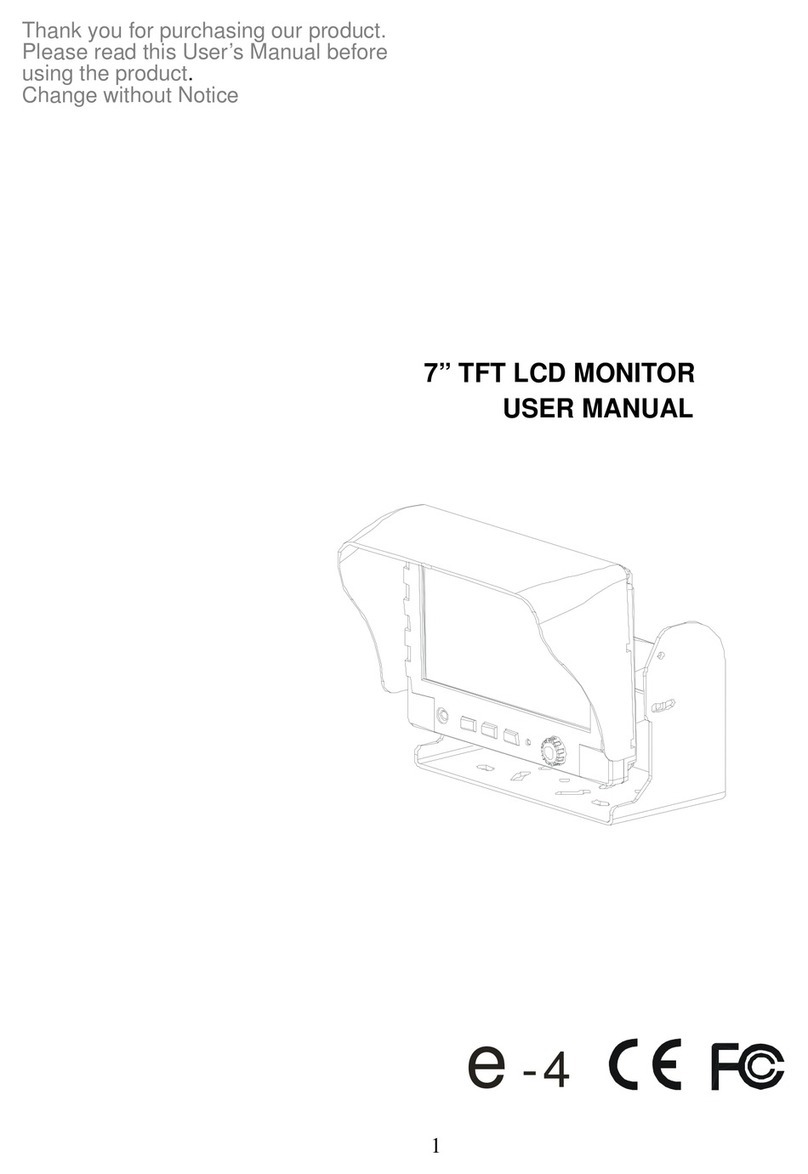 Aaeon 7" TFT LCD MONITOR User manual
