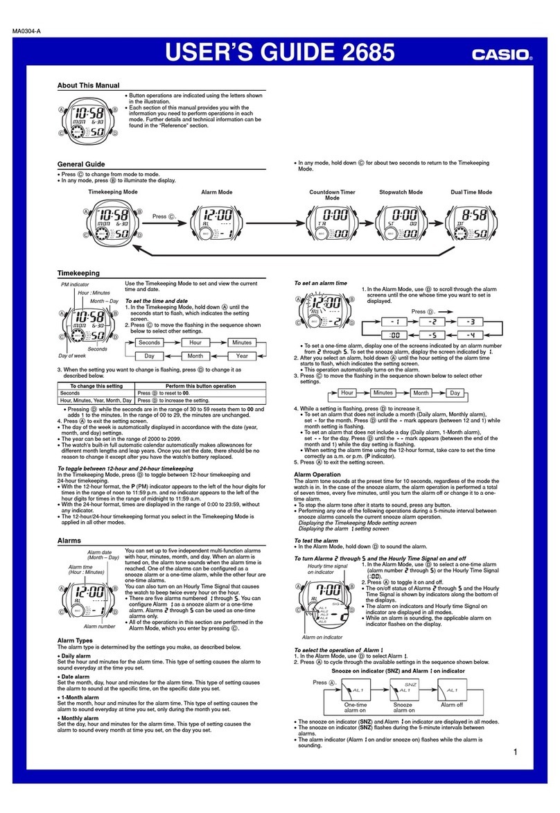 Casio 2685 User manual Casio 2685 User manual
