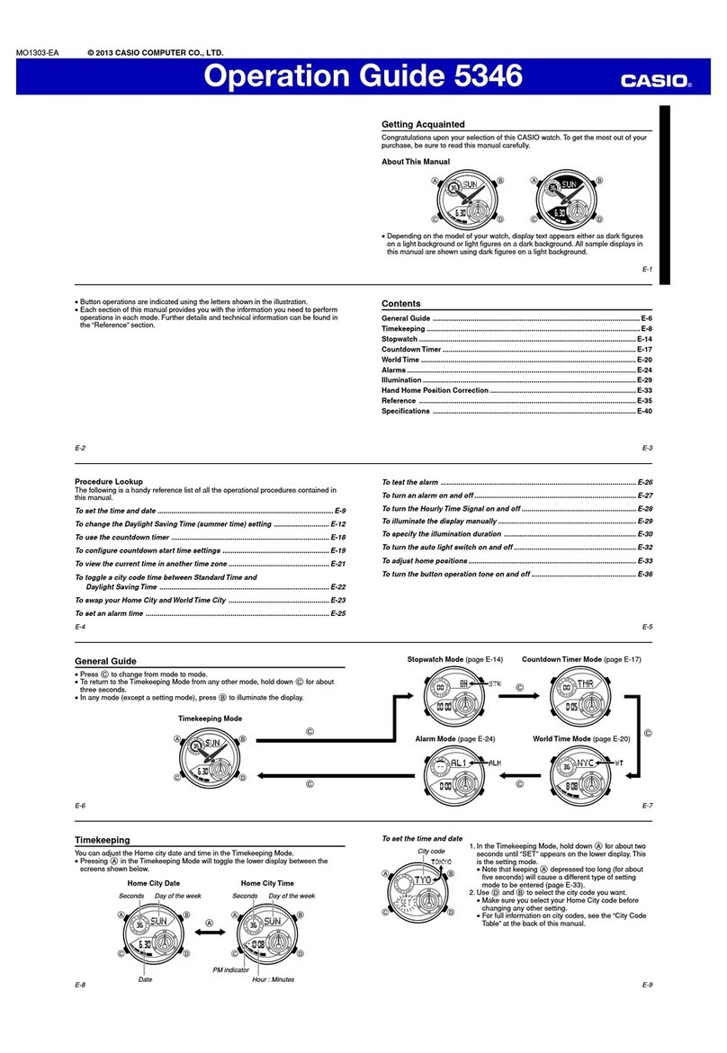 Casio 5346 User manual