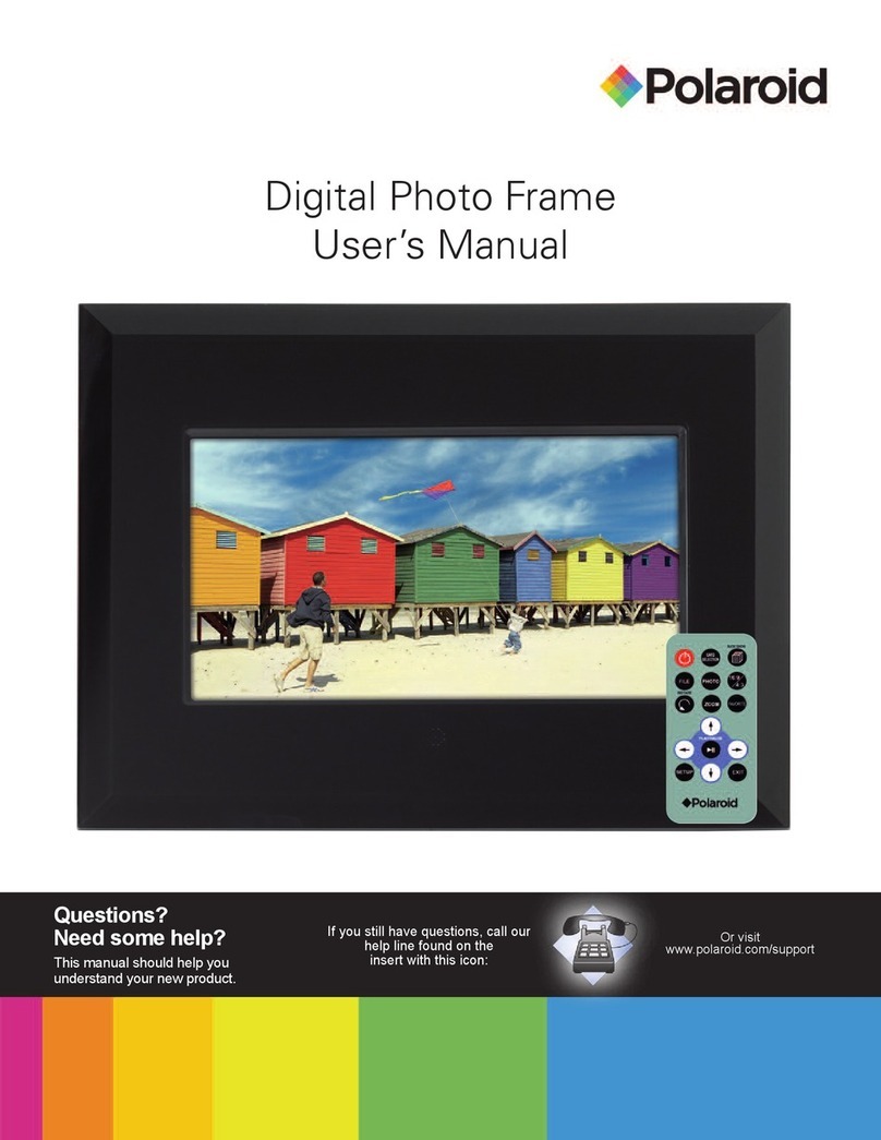 Polaroid Digital Photo frame User manual Polaroid Digital Photo frame User manual